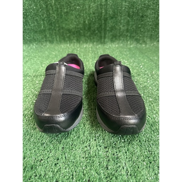 Easy Spirit‎ Argyle Mesh Clogs Womens Black Slip On Comfort Cushioning 8M - Picture 2 of 6